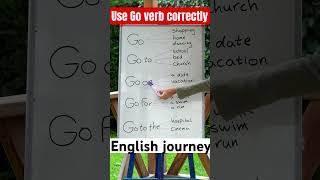 Correct way of using English verbs How to use go verb in sentence improveyourenglish englis [upl. by Notlef]