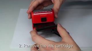 How to Change the Ink Pad on a Trodat or Ideal Selfinking Stamps [upl. by Chaffinch]