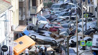 Devastating floods in Valencia Spain leave dozens dead [upl. by Kulsrud]