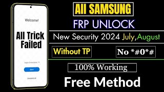 Samsung Frp Bypass 2024Android 1314 New Security 2024 JulyAugust100 Working Solution [upl. by Yllek]