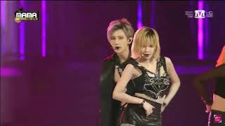 Hyuna kiss with Hyunseung and EDawn at awards performance [upl. by Anilok]