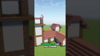 Incredible DIY Italian Minecraft Farmhouse with Tower 🏡✨ [upl. by Conn774]