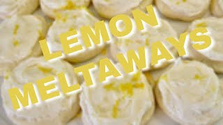 LEMON MELTAWAY COOKIES  DIY for Beginners [upl. by Reifinnej]