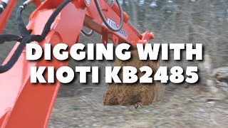 Kioti KB2485 Backhoe in action [upl. by Auhsaj253]