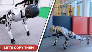 Booster Robotics Trolls Boston Dynamics Mimics All Boston Dynamics Atlas Robot Moves [upl. by Daniela514]