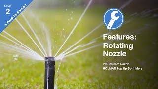 Features of the Holman Rotating Nozzle Pop Up Sprinkler Range [upl. by Anoirb]