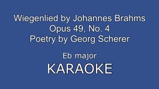 Wiegenlied Brahms Eb major KARAOKE [upl. by Ennael476]