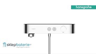 Hansgrohe Bateria termostatyczna wannowa ShowerTable Chrom Czarny mat Biały Mat  SklepBateriepl [upl. by Cormick]