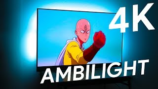 Je test un ecran 4K AMBILIGHT [upl. by Yrkcaz656]