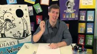 Jeff Kinneys Cartoon Class  How to draw Greg Heffley [upl. by Otiragram]