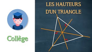 Médianes et hauteurs dun triangle [upl. by Chang]