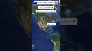 Auckland to New York Live Flight Tracker  Flight Route  Plane Tracker [upl. by Belanger670]