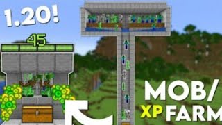 Minecraft EASY NEW XP FARM 121 Tutorial [upl. by Vasquez]