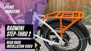 RadMini StepThru 2 Rear Rack Installation Video [upl. by Asquith]