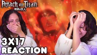 UNCONTROLLABLY SOBBING 😭  ATTACK ON TITAN  Reaction 3X17 [upl. by Usanis963]