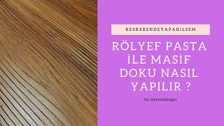 RÖLYEF PASTA İLE MASİFBUDAK DOKU NASIL YAPILIR [upl. by Barnaby]