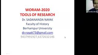 DrSadananda Nayak WORAM 2020 [upl. by Ambros]