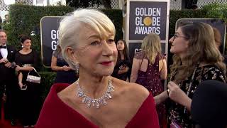 77th Golden Globes Red Carpet Helen Mirren [upl. by Acinomad]