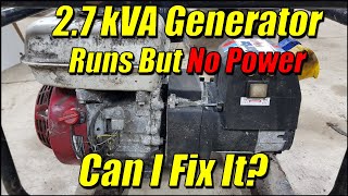 27kVA Generator  No Voltage Output  Can I Fix It [upl. by Rehpotsyrk444]