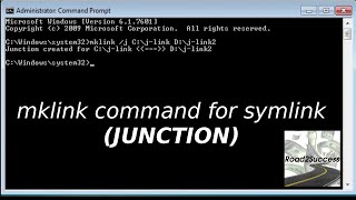 How To Use mklink Command To Create Junction Between Computer [upl. by Napier312]