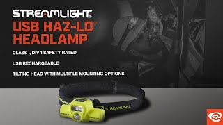 Streamlight USB HAZLO® Headlamp [upl. by Eilsel]