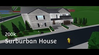 Bloxburg Speedbuild Suburban House  200k [upl. by Josh78]