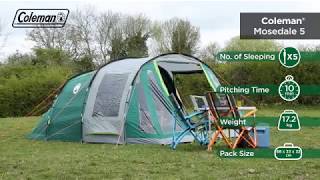 Coleman®  Mosedale 5  5 Person Family Camping Tent  EN [upl. by Sudhir]