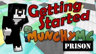 Getting started with MunchyMC Prison Quick tutorial [upl. by Azmuh]