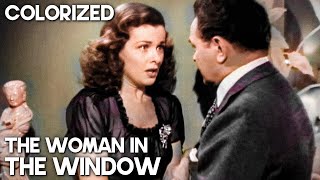 The Woman in the Window  COLORIZED  Film Noir  Full Movie  Crime Drama [upl. by Caren]