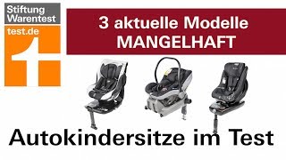 Autokindersitze Test 2018 Gefahr im Crashtest amp Schadstoffe in den Polstern [upl. by Animrac]