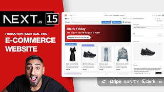 🔴 Lets build a Full Stack ECommerce App with NEXTJS 15 Sanity Stripe Clerk Tailwind TS [upl. by Kenti]