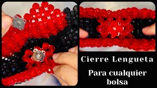 Cierre para cualquier bolsa  manualidades  beadedbag  diy [upl. by Leanna]