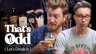 Rhett amp Link Taste a Beer Made with Human Saliva  Thats Odd Lets Drink It [upl. by Aksel462]