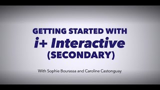 ERPI  Getting Started With i Interactive Secondary [upl. by Aikan]