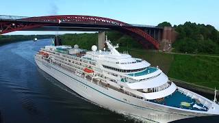 Das deutsche Traumschiff MS Amadea im NordOstseeKanal [upl. by Otineb121]