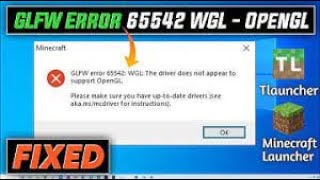 Fix Minecraft GLFW Error 65543 WGL The Driver Does Not Appear To Support OpenGL TLauncher Solved 2 [upl. by Anelagna245]