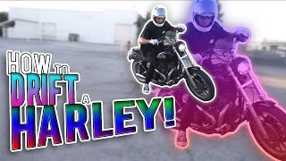 How to drift your Harley Davidson motorcycle [upl. by Zarah]