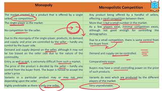 What is Monopoly vs Monopolistic Competition   Market Structure అంటే ఏమిటి  La Excellence [upl. by Salomone]