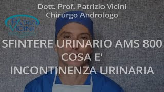 Sfintere urinario Ams 800Cosa èIncontinenza urinariaUrologo RomaUrologiaProf Patrizio Vicini [upl. by Jacobs363]