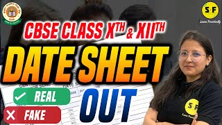 Date Sheet Out Real or Fake Class 10th amp Class 12th CBSE Board Exams 202324 [upl. by Nner]