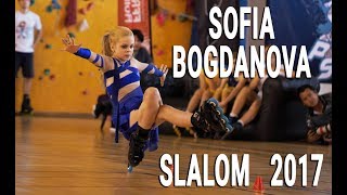 Bogdanova Sofia  BEST Freestyle slalom skating  Girl on skates [upl. by Seldon]