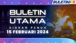 Penghantar Makanan Ditahan Bakar Kereta Polis Bantuan  Buletin Utama 15 Februari 2024 [upl. by Pan593]