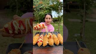 How to cook hotdog cheese recipe shortvideo cooking cooking recipe food [upl. by Kendal]