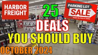 Harbor Freight Top 25 Things to Buy During the Parking Lot Sale in OCTOBER [upl. by Granoff723]