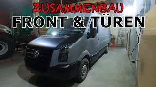 40 VW Crafter Ausbau  Zusammenbau  Türen und Front  SouthSide Advanture [upl. by Oringa259]