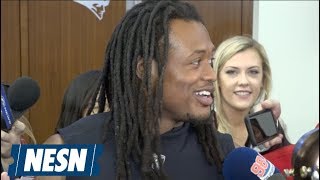 Donta Hightower Patriots vs Bears Week 7 Thursday Locker Room [upl. by Shinberg]