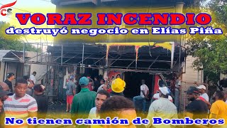 quotIncendio devastador en Comendador Negocio destruido y Bomberos sin camiónquot [upl. by Aisereht]