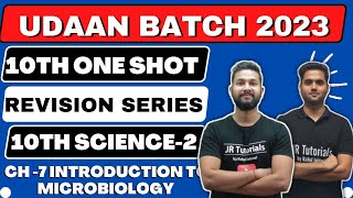 10th Science 2 Free One Shot Revision  Ch7 Introduction to Microbiology  Udaan Batch 2023 [upl. by Ivy]