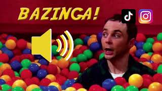 Sheldon Bazinga funny sound effect SFX HD [upl. by Trout]