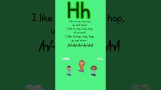 Jolly Phonics Letter Hh sound with Lyrics jollyphonics msrachel shorts [upl. by Lindsley]